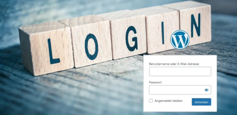 Wordpress Login, da ist der Admin Login