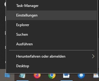 Windows Einstellungen