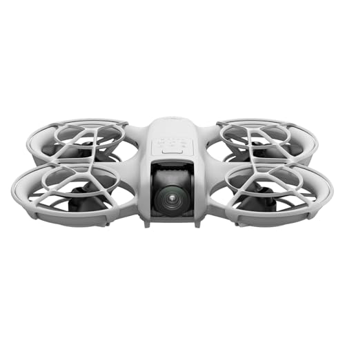 DJI Neo, Mini drohne mit 4K UHD-Kamera für Erwachsene, 135g selbstfliegende Drohne, follow me funktion, Handstart, KI-Motivverfolgung, QuickShots, eingebauter Propellerschutz (Controllerfrei)